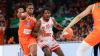 Der Würzburger Darius Perry (rechts) erwischte einen guten Start ins Spiel, tauchte dann aber immer mehr ab. 