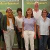 Auf dem Foto von links nach rechts: Angelika Rütz, Tim Weidner (beide Beisitzer), Verena Frey (Kreisvorsitzende), Karin Pecher (Kreisschatzmeisterin), Rita Lother (Schriftführerin), Gerhard Kraft (Kreisvorsitzender), Ruth Braun-Spiehl, Ralf Lother (beide Beisitzer), Kathrin Hartmann (ausgeschiedene Kreisvorsitzende)