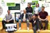 Seit 15. April hat includo eine Filiale im Starthouse Spessart. Im Bild (von links) die Business Angels Andreas Alin und Ronny Denk (online zugeschaltet), Anja Güll und Karina Koberstein vom Starthouse Spessart sowie Martin Stolz, Jan Wiesner und Florentin Bernhardt von includo.
