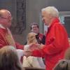 Dank an Pfarrer Johannsen (von links): Pfarrer Johannsen, Pater Josef Pregula, OFM, Siegfried Schmitt.