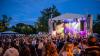 Zahlreiche Menschen besuchen am Samstag 22.06.24 das Promenaden Weinfest in Kitzingen am Main. Für die Partystimmung am Weinfest sorgten die "Partyvögel".