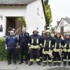 Im Bild Alexander Schüler (2. Kommandant FFW Königsberg), Stephan Biertempfel (KBM), Bernhard Geuß (Gruppenführer LG Unfinden), Tobias Hertwich, Adrian Welsch, Tim Schloßnagel, Philipp Welsch, Philip Külstädt, Leonie Ankenbrand, Oliver Korn, Maxi Korn, Alexander Krauser (2. Bürgermeister Stadt Königsberg), David Amling (KBM), Siller Marco (Ortsvorsteher Unfinden), Peter Schüler (1. Kommandant FFW Königsberg).