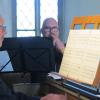 Karl-Heinz Sauer an der Orgel und Alexander Kneuer am Alphorn.