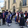 Wertvolle handgearbeitete Trachten, eine bunte Mischung der Generationen, traditionelle Kirchweihtänze und Frohsinn für Mitwirkende und Gäste der Röthleiner Kirchweih - auch bei Regen!