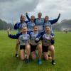Die Frauen des TV Oberndorf holten sich die Vizemeisterschaft in der Feldsaison der 2. Bundesliga Süd. Vorne von links: Rosali Simon, Annabell Klopf, Amelie Sagstetter, Katharina Simon. Hinten von links: Ursina Sagstetter, Rose Goeppner, Sandra Schmitt.