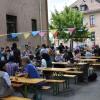 Bunt geschmückt war der Platz in der Würzburger Gemeinschaftsunterkunft in der Veitshöchheimer Straße, wo das Sommerfest in diesem Jahr stattfand.
