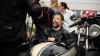 Motorradfahrer und Menschen mit Behinderung bereiten sich am Freitag (05.07.24) vor den Mainfränkischen Werkstätten in Würzburg auf ihre gemeinsame Tour vor. Seit 1989 treffen sich auf Initiative von Peter Schädel Biker und Menschen mit Handicap einmal im Jahr zu einer Motorradtour.