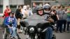 Motorradfahrer und Menschen mit Behinderung bereiten sich am Freitag (05.07.24) vor den Mainfränkischen Werkstätten in Würzburg auf ihre gemeinsame Tour vor. Seit 1989 treffen sich auf Initiative von Peter Schädel Biker und Menschen mit Handicap einmal im Jahr zu einer Motorradtour.