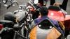 Motorradfahrer und Menschen mit Behinderung bereiten sich am Freitag (05.07.24) vor den Mainfränkischen Werkstätten in Würzburg auf ihre gemeinsame Tour vor. Seit 1989 treffen sich auf Initiative von Peter Schädel Biker und Menschen mit Handicap einmal im Jahr zu einer Motorradtour.