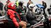 Motorradfahrer und Menschen mit Behinderung bereiten sich am Freitag (05.07.24) vor den Mainfränkischen Werkstätten in Würzburg auf ihre gemeinsame Tour vor. Seit 1989 treffen sich auf Initiative von Peter Schädel Biker und Menschen mit Handicap einmal im Jahr zu einer Motorradtour.