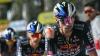 Red Bull-BORA-hansgrohe-Kapitän Primoz Roglic stürzte kurz vor dem Ziel schwer.