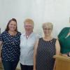 Die Vorsitzenden Wolfgang Dürr und Sabine Göbel (außen) ehrten für langjährige Mitgliedschaft Priscilla MacDonald (25 Jahre), Roswitha Wolf (50 Jahre) und Ina Gallitzendörfer (zehn Jahre).