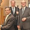 Das Foto zeigt (von links) Dekanatskantor Reiner Gaar und die beiden Musiker Markus Nickel und Erich Koch. Die drei geben am Sonntag, 21. Juli, um 19.30 Uhr in der Volkacher evangelischen Kirche ein Konzert.