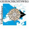 Die Markierung des Völkershäuser Ge(h)schichtswanderweges für den bayerischen Teil der Tour. Die Markierung des Völkershäuser Ge(h)schichtswanderweges für den bayerischen Teil der Tour.