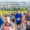 Mehrere Hundert Menschen nehmen am Freitag (19.07.24) bei hochsommerlichen Temperaturen um 30 Grad am 40. Schwanberglauf teil. Auf der Strecke von Iphofen nach Castell legen die Läuferinnen und Läufer 10,4 Kilometer und 200 Höhenmeter zurück.