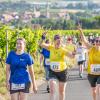 Mehrere Hundert Menschen nehmen am Freitag (19.07.24) bei hochsommerlichen Temperaturen um 30 Grad am 40. Schwanberglauf teil. Auf der Strecke von Iphofen nach Castell legen die Läuferinnen und Läufer 10,4 Kilometer und 200 Höhenmeter zurück.