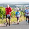 Mehrere Hundert Menschen nehmen am Freitag (19.07.24) bei hochsommerlichen Temperaturen um 30 Grad am 40. Schwanberglauf teil. Auf der Strecke von Iphofen nach Castell legen die Läuferinnen und Läufer 10,4 Kilometer und 200 Höhenmeter zurück.