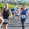 Mehrere Hundert Menschen nehmen am Freitag (19.07.24) bei hochsommerlichen Temperaturen um 30 Grad am 40. Schwanberglauf teil. Auf der Strecke von Iphofen nach Castell legen die Läuferinnen und Läufer 10,4 Kilometer und 200 Höhenmeter zurück.