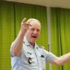 Oberstleutnant Roland Kahle und sein Orchester bei der Probe für Kahles letzten öffentlichen Auftritt, das Benefizkonzert in Veitshöchheim. Oberstleutnant Roland Kahle und sein Orchester bei der Probe für Kahles letzten öffentlichen Auftritt, das Benefizkonzert in Veitshöchheim.