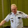 Oberstleutnant Roland Kahle und sein Orchester bei der Probe für Kahles letzten öffentlichen Auftritt, das Benefizkonzert in Veitshöchheim. Oberstleutnant Roland Kahle und sein Orchester bei der Probe für Kahles letzten öffentlichen Auftritt, das Benefizkonzert in Veitshöchheim.