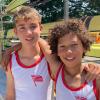 Noah Plötz (links) vom Ruder-Club Karlstadt wurde Bayerischer Meister im Einer. Er und sein Vereinskollege Samuel Hattwig belegten zudem einen zweiten Platz im Zweier.