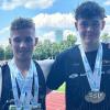 Jonas Babinsky (links) und Fabian Ehehalt von der LG Main-Spessart waren bei den bayerischen U23-Meisterschaften der Leichtathleten in München erfolgreich.