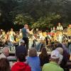 Musikkapelle Rimpar bei ihrer Sommerserenade.