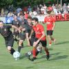 Gleich mit vier Fuchsstädtern nimmt es hier Sebastian Lehmann auf. In der Nachspielzeit erzielte der Schwebenrieder das Tor des Tages.