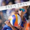 Bei seinem ersten Auftritt in Paris gab es Pfiffe für Beachvolleyballer Steven van de Velde.