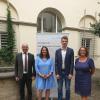 Eine neue Stellvertreterin und ein neuer Richter (von links):  Amtsgerichtsdirektor Joachim Hein, die neue Stellvertreterin des Amtsgerichtsdirektors Kathrin Hofmann, der neue Richter Marius Müller und Geschäftsleiterin Antje Rumberg.