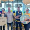 Im Bild: (von links) Stefan Labus (Vorsitzender der Schweinfurter Kindertafel), Steffi List (Botschafterin des Bundesverbandes Deutsche Kindertafel), Rainer Zink (stellvertretender Vorsitzender der Schweinfurter Kindertafel), Andreas Hofmann (Market Manager, Ikea Würzburg) und Astrid Goslar (Local Community Engagement, Ikea Würzburg).