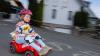 Bobbycar Rennen in der Bernhauser Straße in Knetzgau. Auch in diesem Jahr war es ein großer Spaß für Klein und Groß
