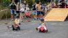 Bobbycar Rennen in der Bernhauser Straße in Knetzgau. Auch in diesem Jahr war es ein großer Spaß für Klein und Groß