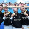 Der deutsche Kajak-Vierer holt zum dritten Mal hintereinander Olympia-Gold.
