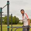 Zsolt Tyukody trainiert regelmäßig auf der Calisthenics-Anlage an den Mainwiesen in Marktheidenfeld.