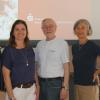 Das Foto zeigt von links nach rechts: Stefan Kirchner (Marktbereichsleiter Sparkasse Schweinfurt-Haßberge), Martina Kronenberger (Referentin Beratungsdienst Geld und Haushalt), Dieter Wagner (Vorsitzender Seniorenbeirat Bergrheinfeld), Birgit Wahl (Vorsitzende Verein Digital-60plus Werneck)