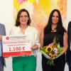 Bei der Übergabe (von links): Peter Schleich (Vorstandsvorsitzender Sparkasse), Sabine Thiel (Fundraising-Referentin Rummelsberger Diakonie), Anja Hegen (Einrichtungsleiterin Haus Ebern) und Erich Kuhn, Leiter Private Banking.