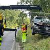 Das Fahrzeug der 60-Jährigen musste vom Abschleppdienst geborgen werden.