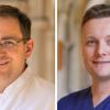 Privatdozent Dr. Jan Stumpner, Chefarzt der Anästhesie, operativen Intensiv- und Palliativmedizin am Klinikum Würzburg Mitte (KWM) Juliusspital, und Oberarzt Felix Gardill informieren beim KWM-Infoabend am 17. September über Narkose.