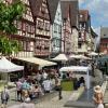 Pittoreskes Fachwerk in der Ochsenfurter Altstadt.