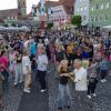 Beste Stimmung und viele Besucher beim Marktplatzsommer am Donnerstagabend in Bad Neustadt. Die Band "MedRock" rockte die Bühne