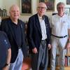 Paul Zöller (v.l.), Bernd Weigl, Jubilar Günter Jäckel, Siegfried Kaidel, Hans Ziegler trafen sich zum gemeinsamen Geburtstag feiern.