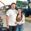 Rund 350 Menschen und 60 Schlepper besuchen am Freitag. 23.08.24 das Traktorkino bei Hopferstadt Ochsenfurt.