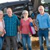 Rund 350 Menschen und 60 Schlepper besuchen am Freitag. 23.08.24 das Traktorkino bei Hopferstadt Ochsenfurt.