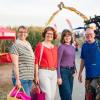 Rund 350 Menschen und 60 Schlepper besuchen am Freitag. 23.08.24 das Traktorkino bei Hopferstadt Ochsenfurt.