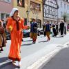 Historischer Festzug durch Münnerstadt.