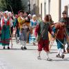 Historischer Festzug durch Münnerstadt.