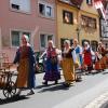 Historischer Festzug durch Münnerstadt.