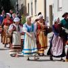 Historischer Festzug durch Münnerstadt.