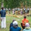 Die Alpenbläser Mömlingen und die Alpenbläser Schwarze Berge aus der Rhön geben am Sonntag 25.08.24 ein Standkonzert im Residenzgarten in Würzburg.